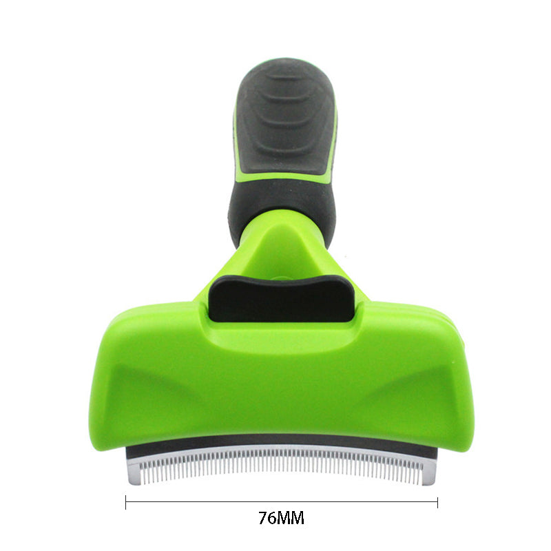 Pet Deshedding Comb with Curved Blade