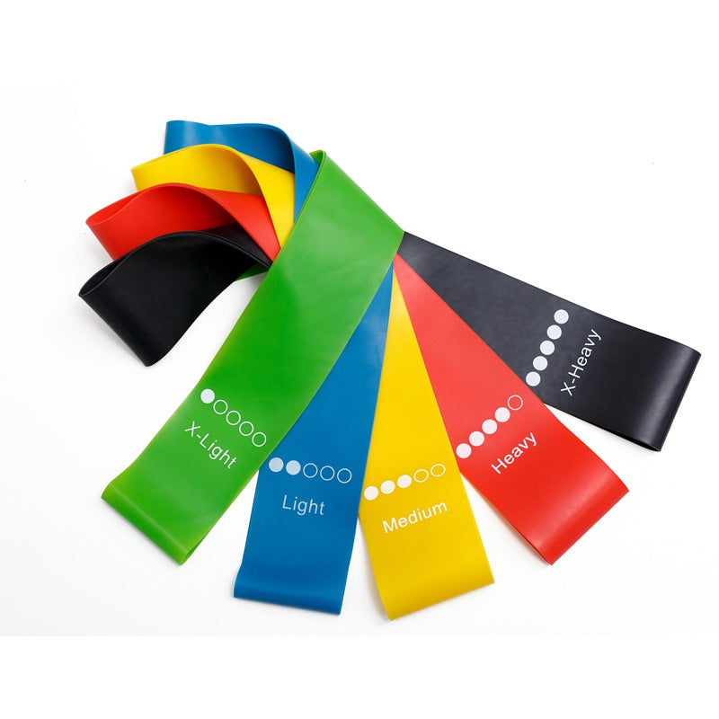 Flat resistance bands, set of 5