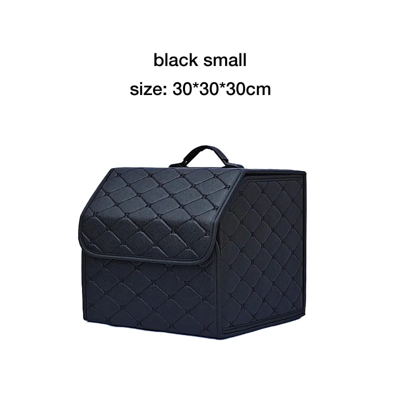 Folding car boot organiser in Black, small