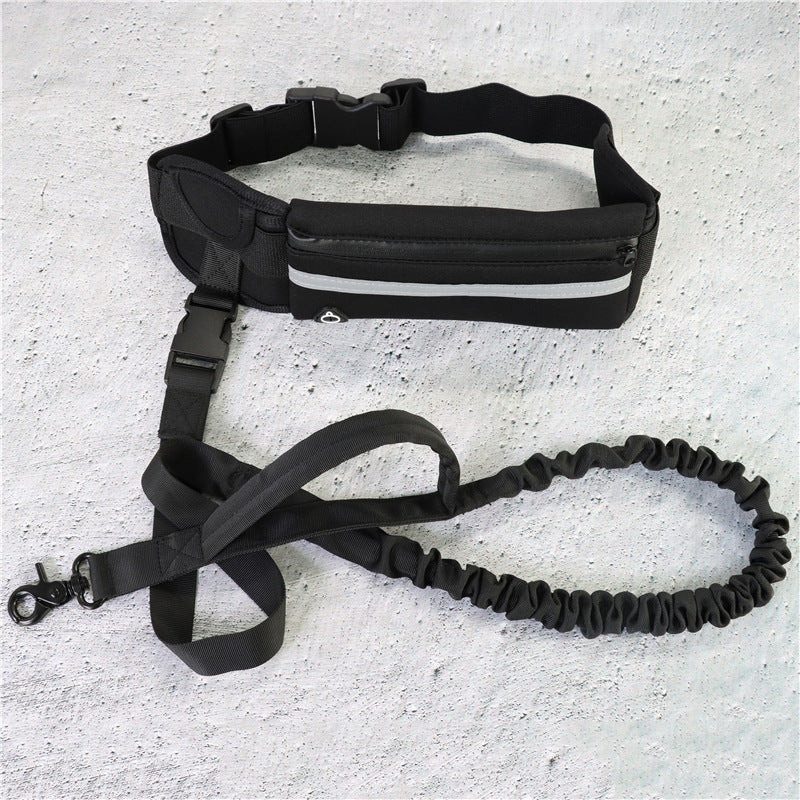 Hands-Free Dog Leash with Waist Belt, for Walking and Running