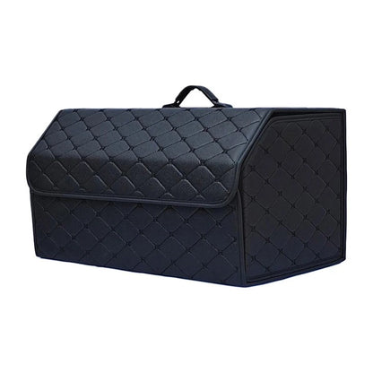 Folding car boot organiser in Black, large