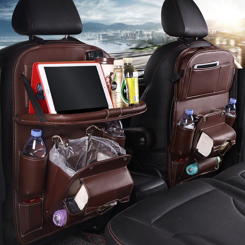 Car Seat Back Organiser in Coffee