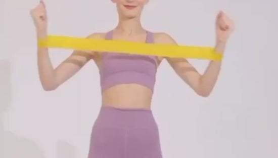 Exercise demo with a flat resistance band